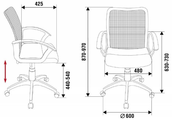 Кресло Бюрократ CH-590
