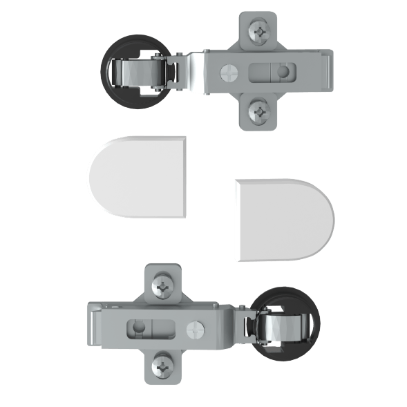 Комплект петель с заглушками для стеклянных дверей ESH-2 EDIS в Нижнем Тагиле 