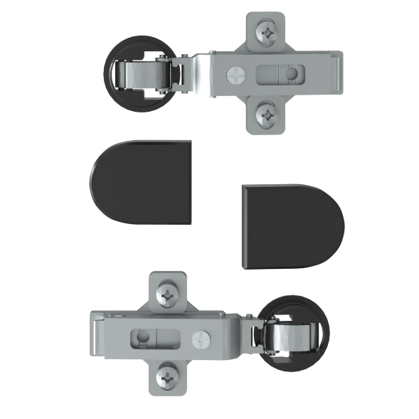 Комплект петель с заглушками для стеклянных дверей ESH-2 EDIS в Нижнем Тагиле 