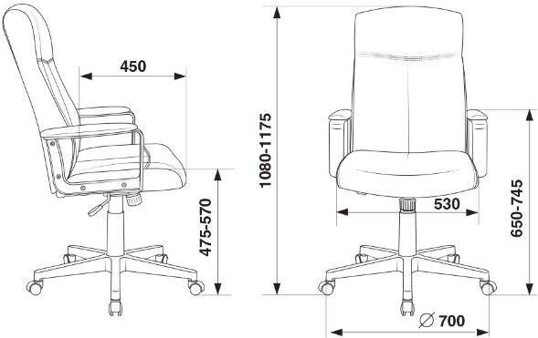Кресло руководителя Бюрократ DOMINUS
