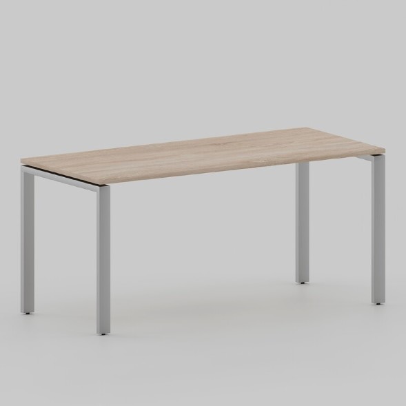 Стол Лофт 1600х600 на П-образных опорах, серый