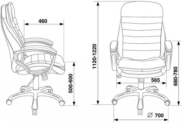 Кресло руководителя Бюрократ T-9950LT/BLACK