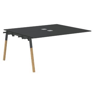 Стол приставной FIWST 1513 Белый Премиум/Белый-Бук 1580х1370х733 FORTA