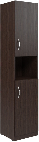 Шкаф колонка с 2-мя глухими малыми дверьми SR-5U.4(R) Легно темный 386х375х1815
