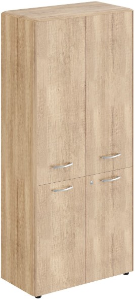 Шкаф с замками в средних и малых дверях и обвязкой DHC 85.3(Z) Дуб Каньон 892х470х1950