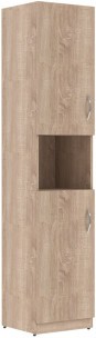 Шкаф колонка с 2-мя глухими малыми дверьми SR-5U.4(L) Дуб Сонома светлый 386х375х1815