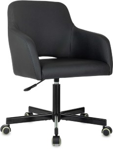 Кресло Бюрократ CH-380M черный эко.кожа крестов. металл