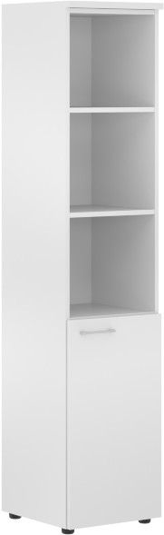 Шкаф колонка с глухой малой дверью (R) и топом XHC 42.5(R) Белый 432х432х1955 XTEN в Нижнем Тагиле 